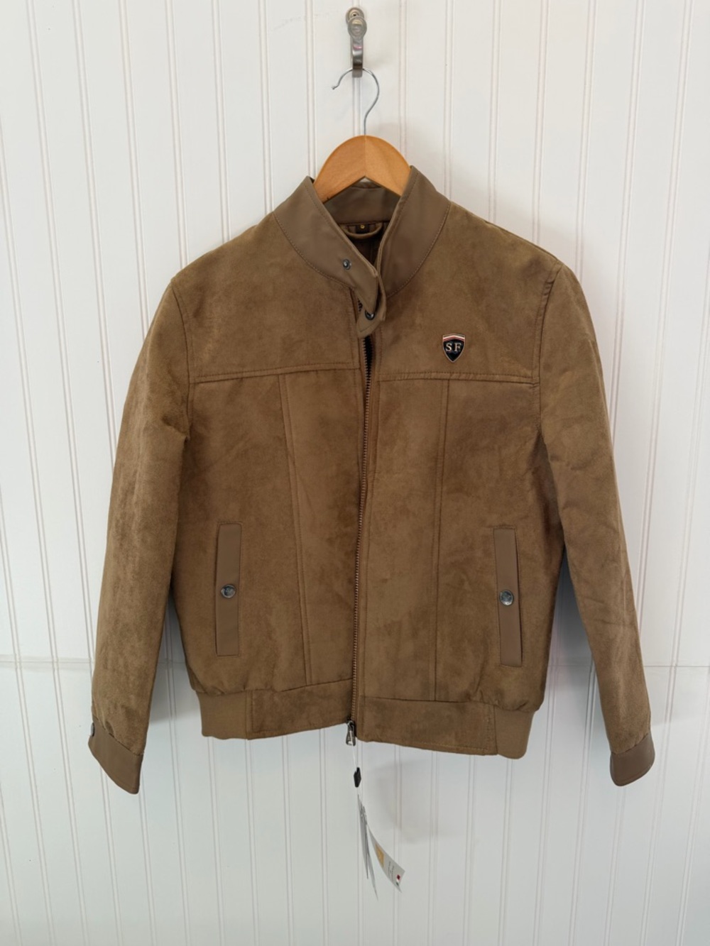 Superlative Fashion Suede Moto Jacket Men’s Size Small NWT